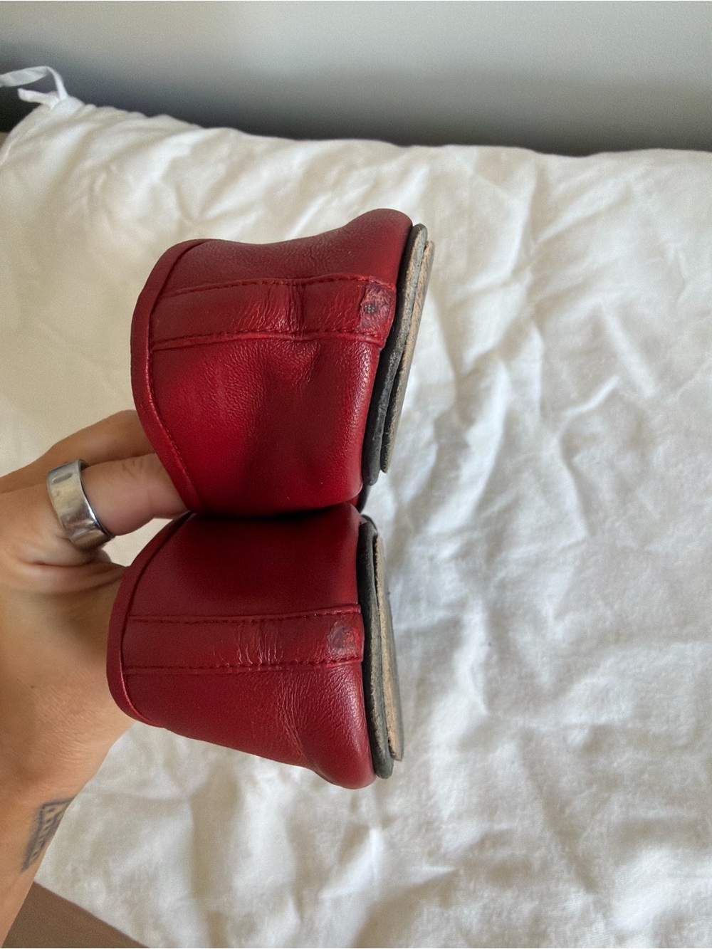The Row Red Ballet Flat Size 35.5 - Picture 4 of 8